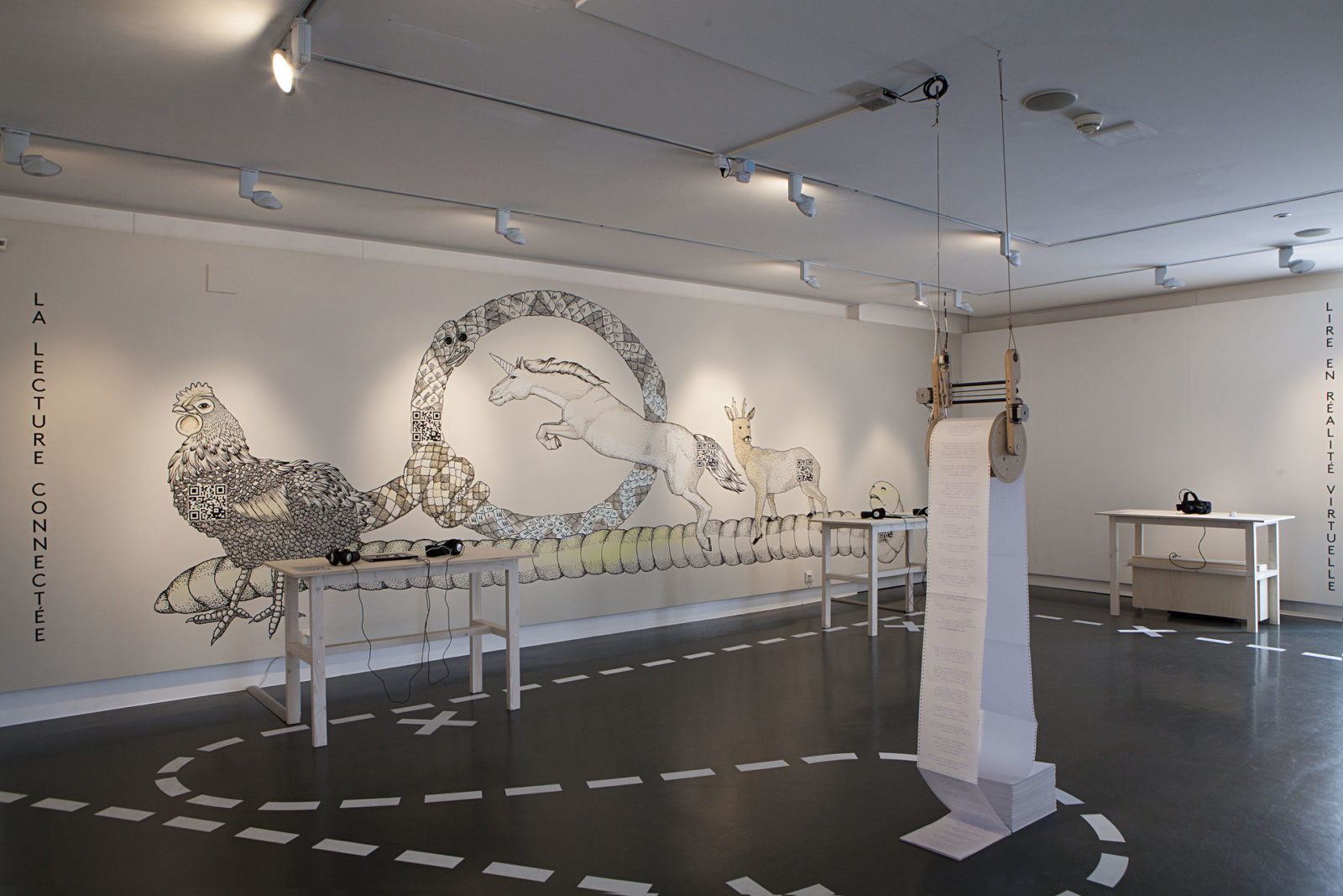 Exposition autour du numérique qu'en lira-t-on, musée de design et d'arts appliqués contemporains, 2017, genève