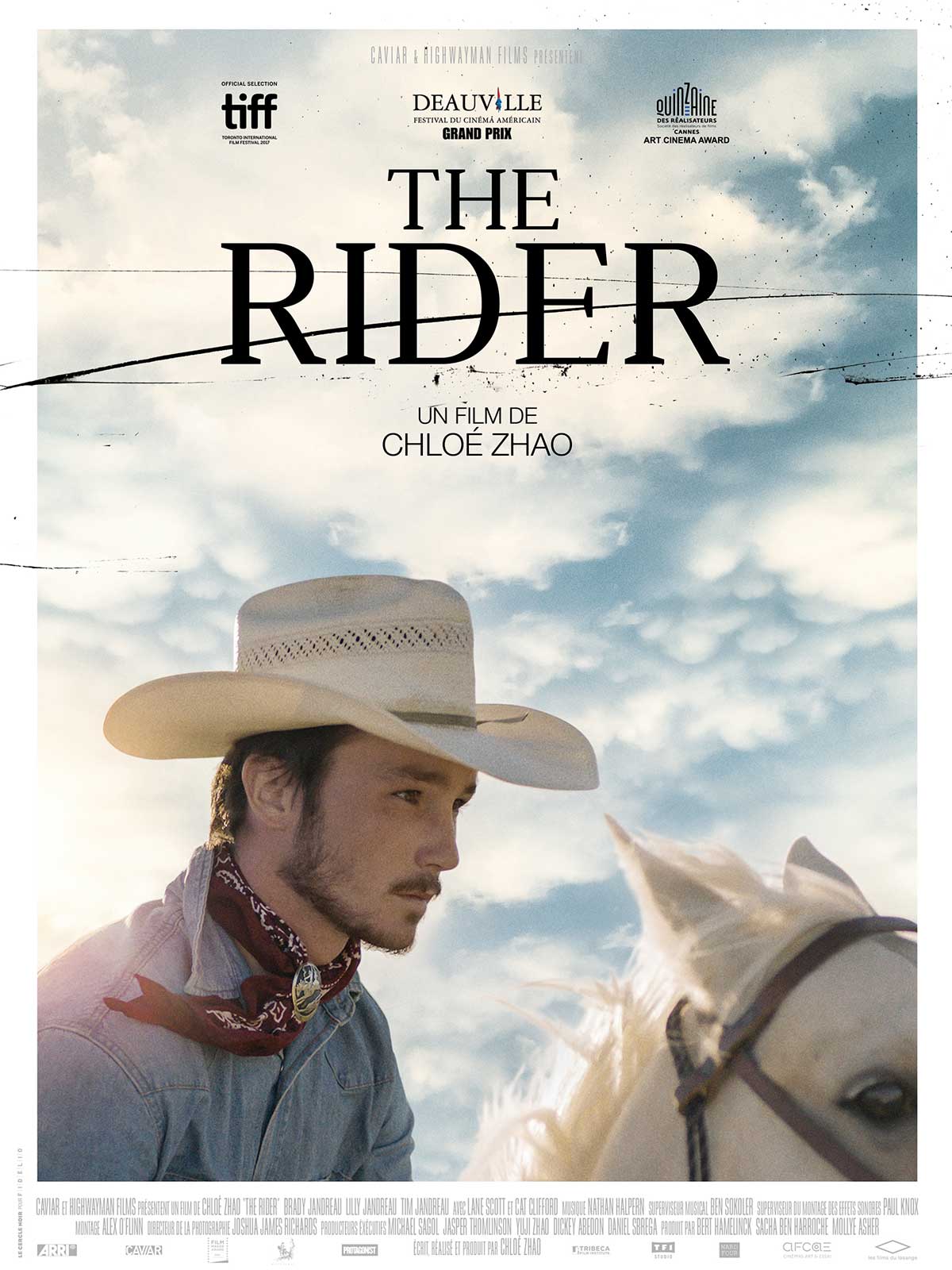 Affiche de The Rider, film de Chloé Zhao, 2018, article par françois graz