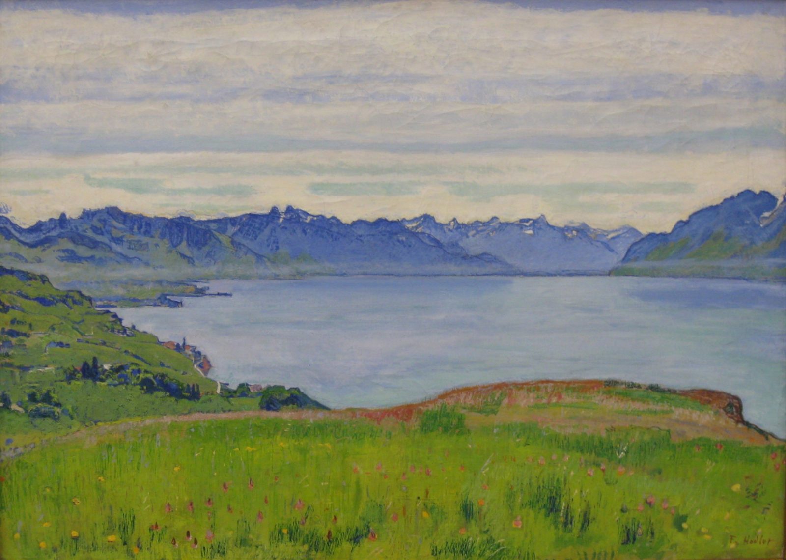 Paysage du Lac Léman » (1906) (c)Ferdinand Hodler, article l'année hodler par quantin arnoux et anne fatout pour go out magazine mai 2018