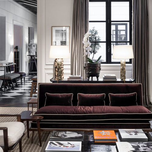 Le lobby cosy du JK Place (c) DR